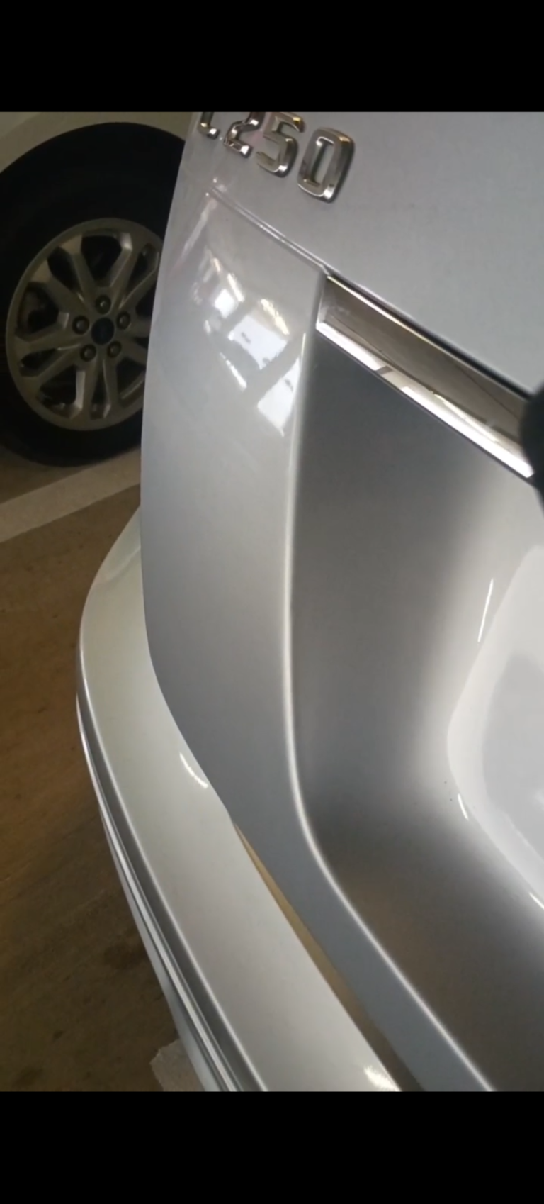 After — dent repaired