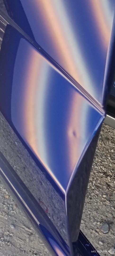 Before — dent visible